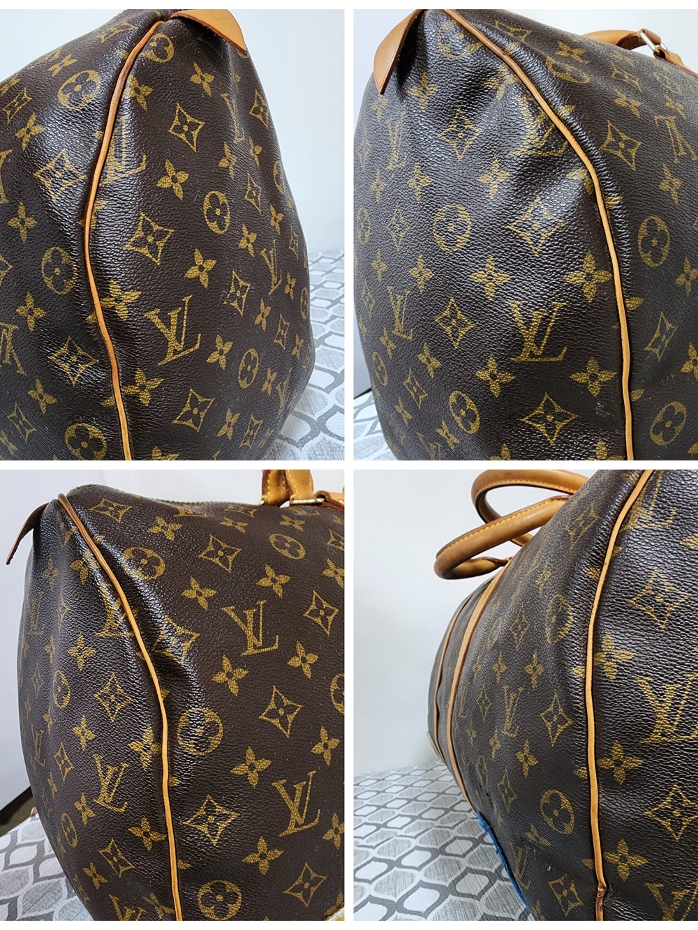 Louis Vuitton Limited Edition Monogram Patches Keepall Bandoulière 50 Brown - Picture 10 of 16